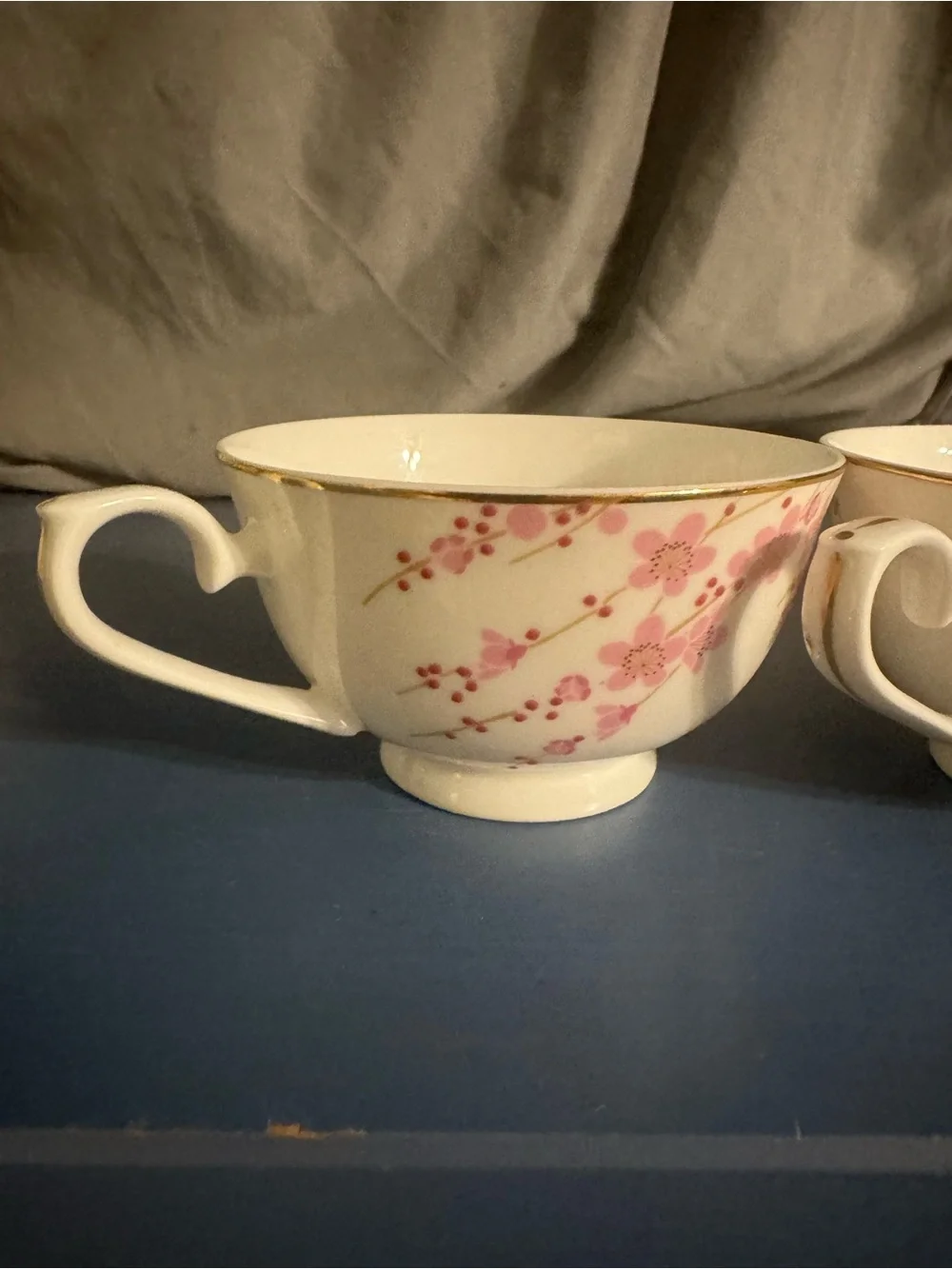 Teavana Floral Bone China Teacups - Set of 3